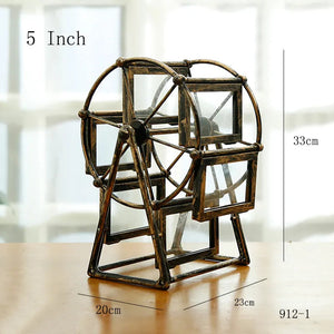 5 Inch Classical Aesthetic 360 Degree Rotation Ferris Wheel Photo Frame Romantic DIY Pictures Frame Home Christmas Gifts Decor acacuss