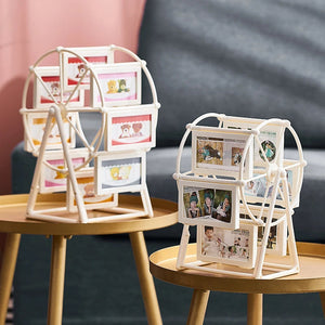 5 Inch Classical Aesthetic 360 Degree Rotation Ferris Wheel Photo Frame Romantic DIY Pictures Frame Home Christmas Gifts Decor acacuss