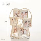 5 Inch Classical Aesthetic 360 Degree Rotation Ferris Wheel Photo Frame Romantic DIY Pictures Frame Home Christmas Gifts Decor acacuss