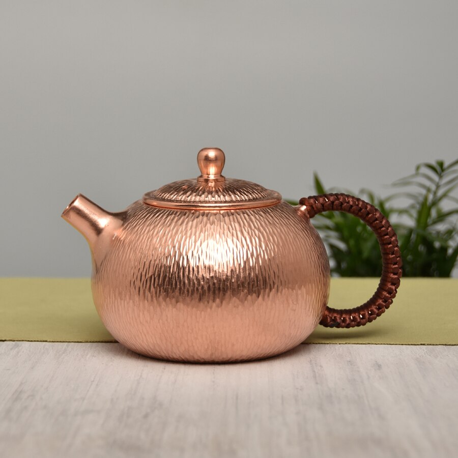 500ML Tea pot Pure Copper Handmade Chinese Style Kettle Kung Fu Tea Drinkware Tableware acacuss