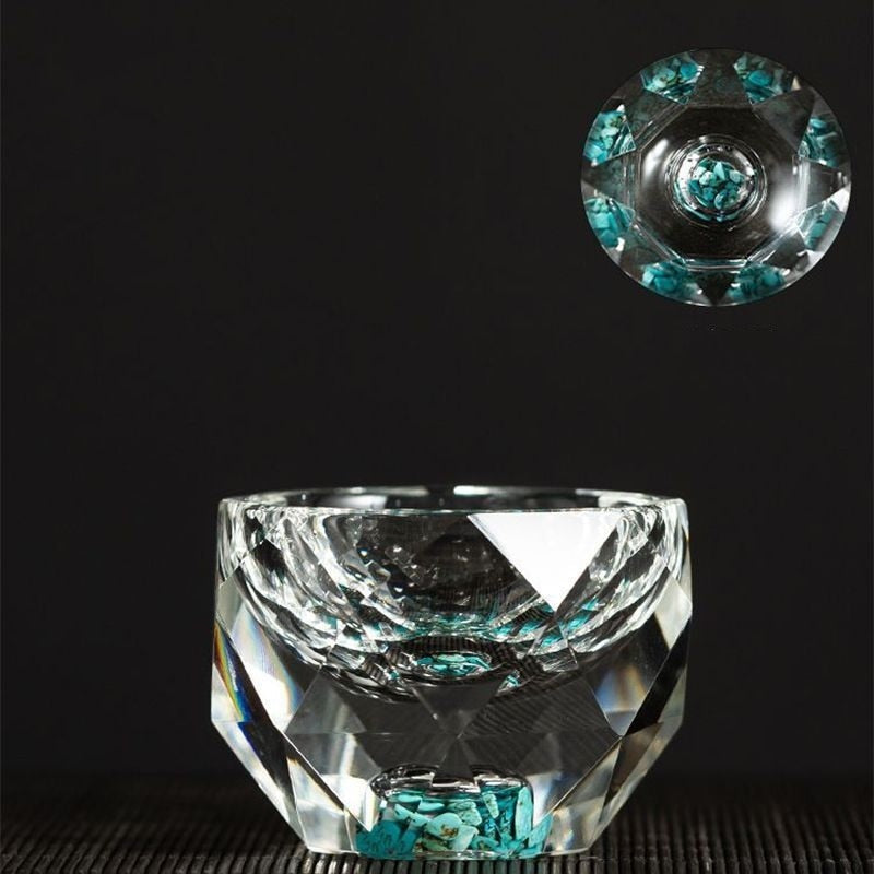 50ml Diamond Cutting Crystal Liquor Glasses Vodka Shot Glass Wine Glasses Whiskey Glass Spirits Sake Soju Brandy Tea Cup acacuss