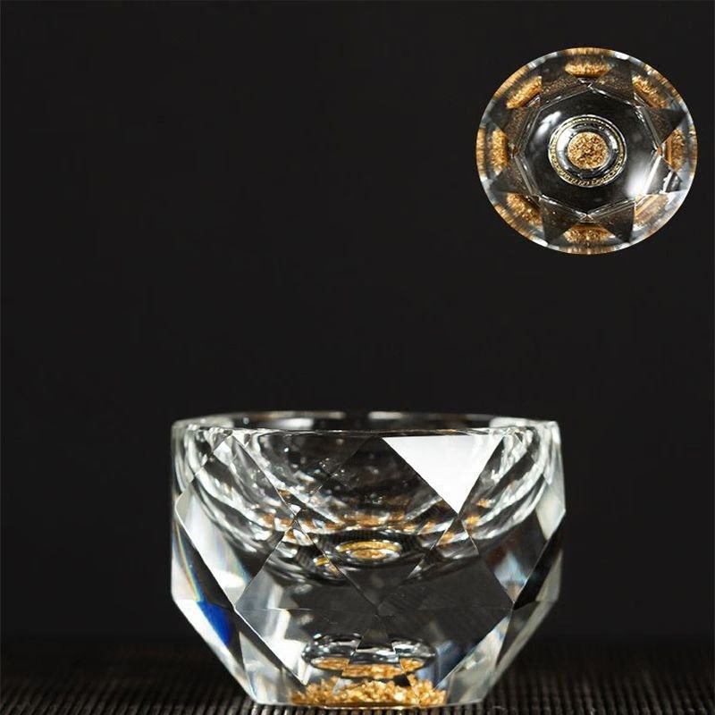 50ml Diamond Cutting Crystal Liquor Glasses Vodka Shot Glass Wine Glasses Whiskey Glass Spirits Sake Soju Brandy Tea Cup acacuss
