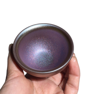 50ml Small Cups Color Tenmoku Tea Cup Natural Clay and Ore Chinese Traditional Kungfu Teaware Fired in Kiln /JIANZHAN acacuss