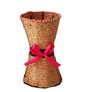 55cm New Artificial Flowers Wrought Iron Rattan Vases Country Style Flower Arrangement Vase Wedding Hotel DIY Home Decoration acacuss