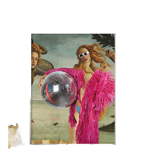 Disco Venus Botticelli's Venus Poster Altered Art Colorful Minimalist Wall Art Eclectic Fun Print Modern Living Room Home Decor acacuss