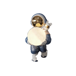 Astronaut Holding The Moon Night Light Ornament Sculpture Home Decoration Desktop Statuette Accessories Figurines for Interior acacuss
