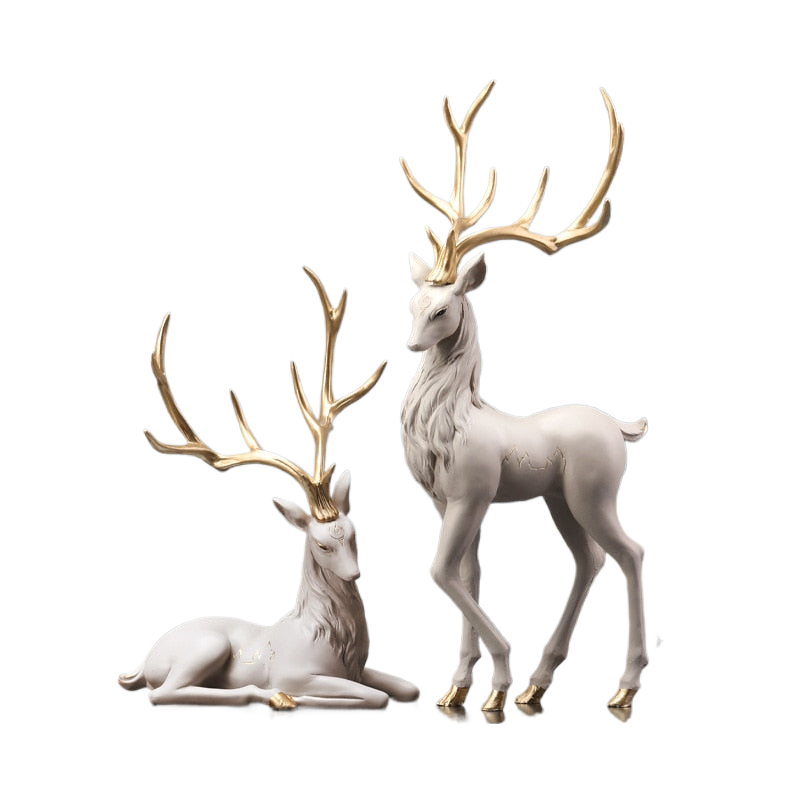 Creative home furnishings wine cabinet decorations moving to new house gifts elk ornaments living room decoration acacuss