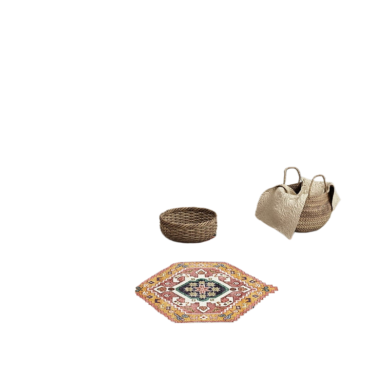 Bohemian Carpet American Ethnic Style Living Room Decoration Rugs Moroccan Vintage Homestay Bedroom Decor Carpets Non-slip Mat acacuss