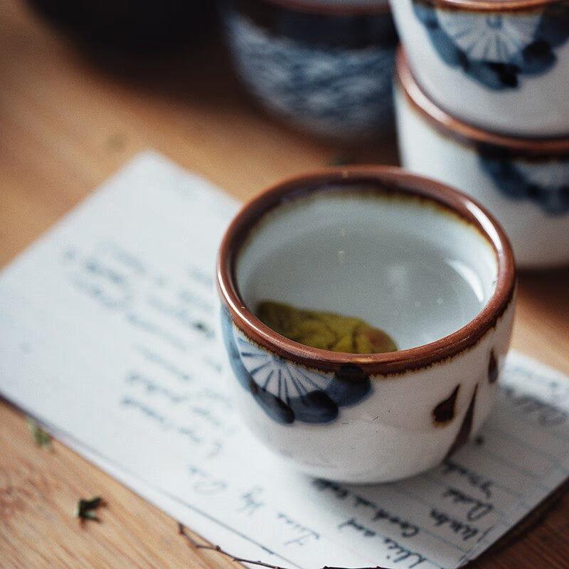 5Pcs Retro Japanese Sake Set Ceramic Flagon Liquor Cup 1 Pot 4 Cups Home Bar Sake White Wine Pot Creative Drinkware Gifts acacuss