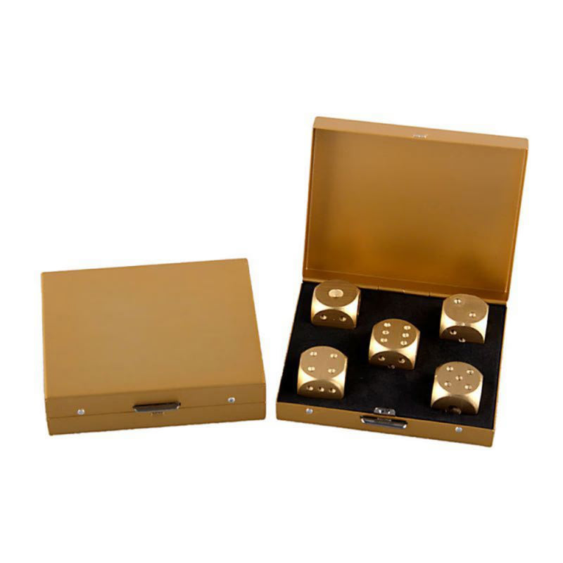 5pcs Aluminum Alloy Metal Dices Set Whisky Dice Stones Ice Cubes Bucket Reusable Keep Wine Chilling Poker Party Dice Accessories acacuss