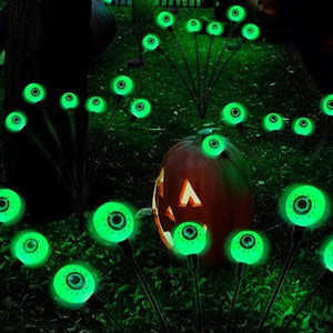 6 Lights Halloween eyeball lights Solar Garden Lawn Light Outdoor Swaying Light For Courtyard Pathway Halloween Decoration 2023 acacuss