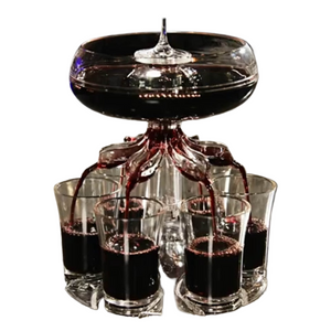 6 Shot Acrylic Dispenserand Holder Wine Whisky Beer Water Dispenser Bracket Drinking Game Tool Family Gathering Bar Wine Set acacuss