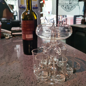 6 Shot Acrylic Dispenserand Holder Wine Whisky Beer Water Dispenser Bracket Drinking Game Tool Family Gathering Bar Wine Set acacuss