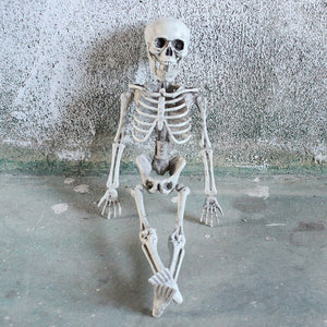 60/90cm Halloween Skeleton Plastic Simulation Human Bones Skeleton Ghost Body Halloween Party Home Bar Haunted House Props Decor acacuss