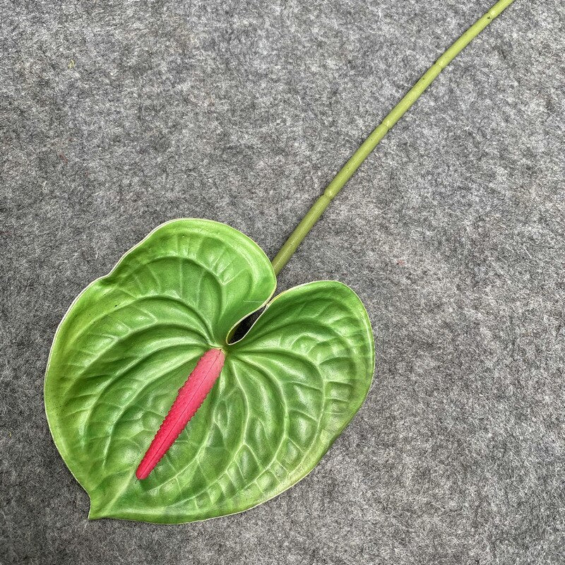 anthurium in deco 60CM Artificial Anthurium Plants Living Room Home Decoration Simulation 3D Printing Film for Home Aesthetic Room Decor E