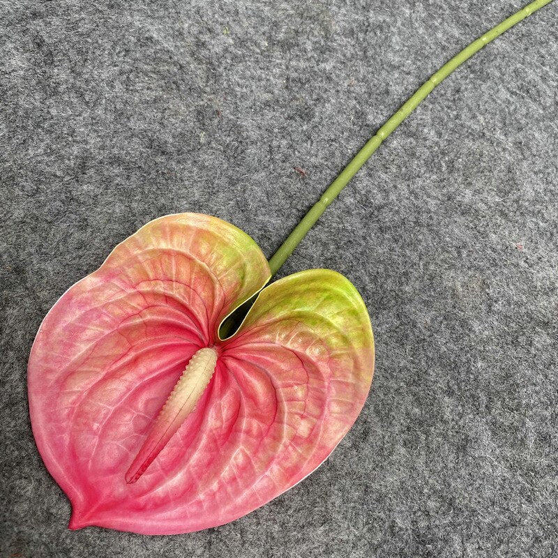 anthurium decoration 60CM Artificial Anthurium Plants Living Room Home Decoration Simulation 3D Printing Film for Home Aesthetic Room Decor K