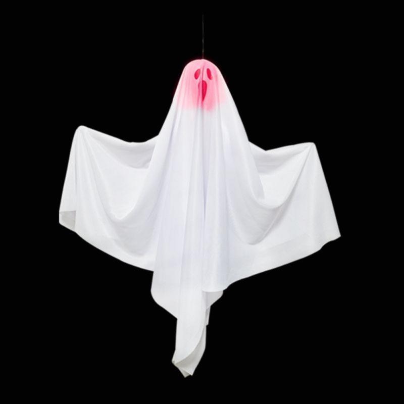65*60cm Halloween Ghost Hanging Decorations Halloween Hanging Light Up White Flying Ghosts Tree Window Wall Scary Ornament acacuss