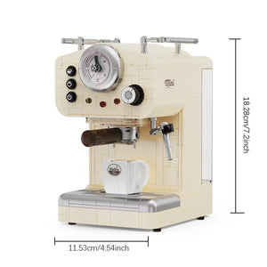 678PCS Creative Series Classic Coffee Maker Building Blocks Automatic Drink Machine Model Bricks Toys Gift For Children Kids acacuss