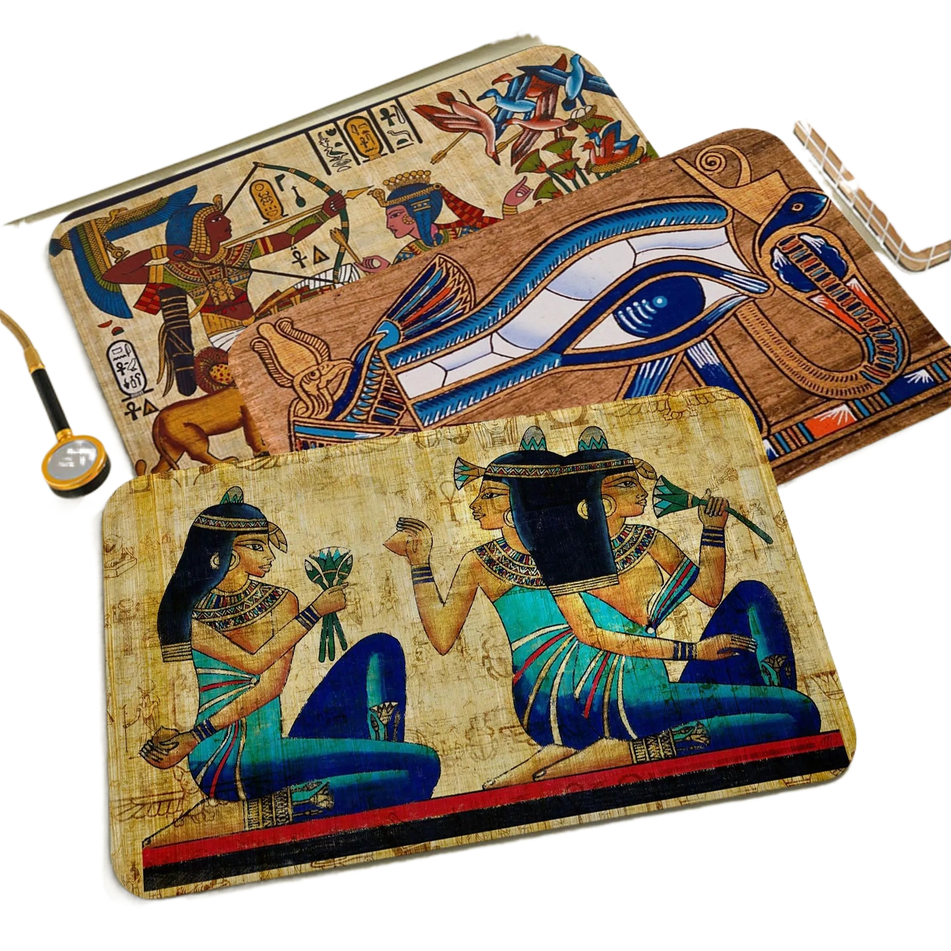 Ancient Egypt Hallway Carpet Rectangle Anti-slip Home Soft Badmat Front Door Indoor Outdoor Mat Bedside Area Rugs acacuss