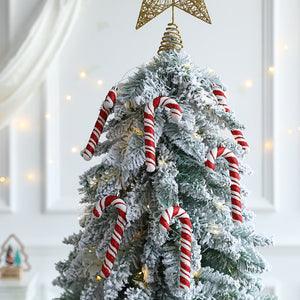 6Pcs Christmas Hanging Candy Balls Red White Candy Pendant Home Party Christmas Tree Decorations Navidad Winter New Year 2023 acacuss