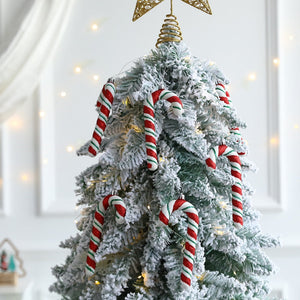 6Pcs Christmas Hanging Candy Balls Red White Candy Pendant Home Party Christmas Tree Decorations Navidad Winter New Year 2023 acacuss