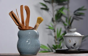 6Pcs/set Handmade Tea Ceremony Utensils Set Bamboo acacuss