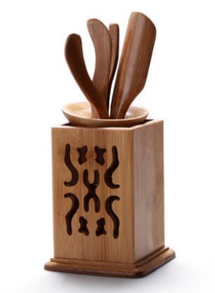 6Pcs/set Handmade Tea Ceremony Utensils Set Bamboo acacuss