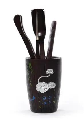 6Pcs/set Handmade Tea Ceremony Utensils Set Bamboo acacuss