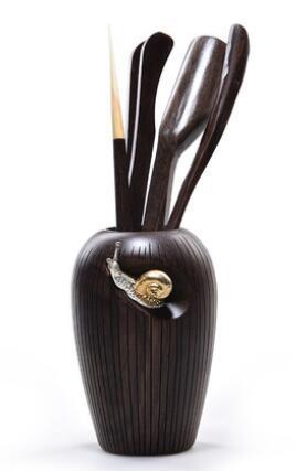 6Pcs/set Handmade Tea Ceremony Utensils Set Bamboo acacuss