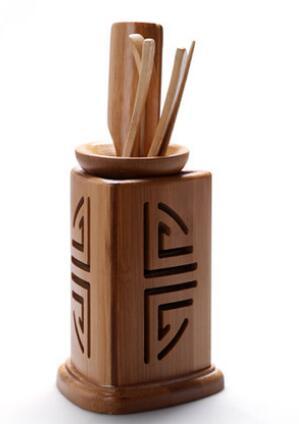 6Pcs/set Handmade Tea Ceremony Utensils Set Bamboo acacuss
