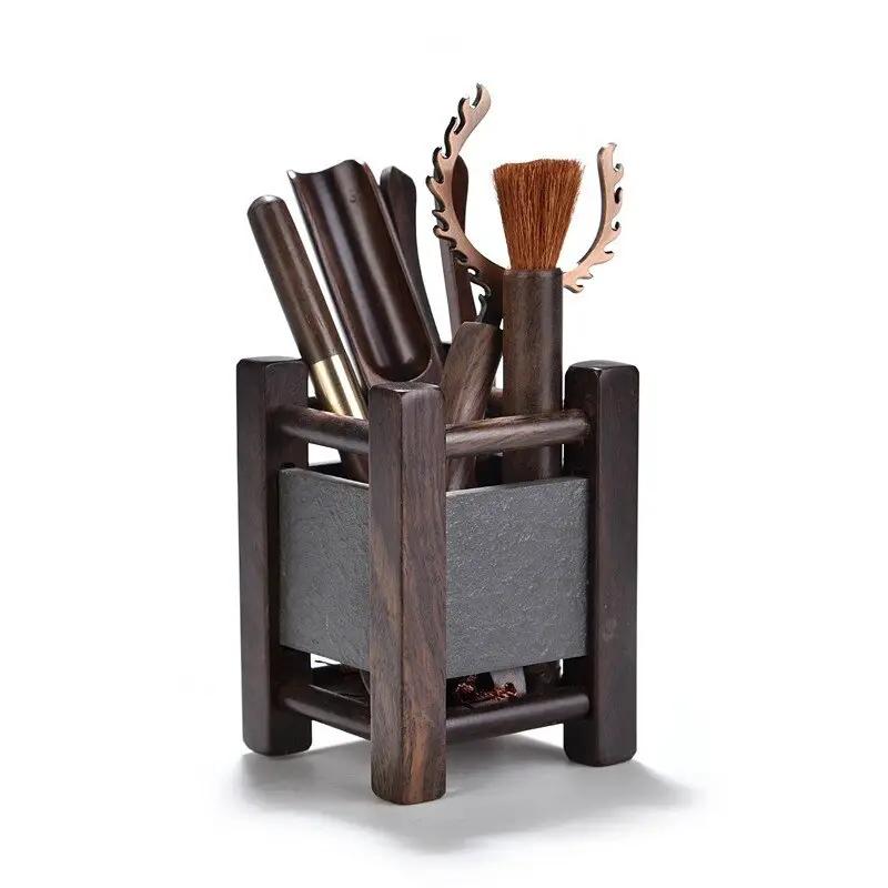6Pcs/set Handmade Tea Ceremony Utensils Set Bamboo acacuss