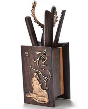 6Pcs/set Handmade Tea Ceremony Utensils Set Bamboo acacuss