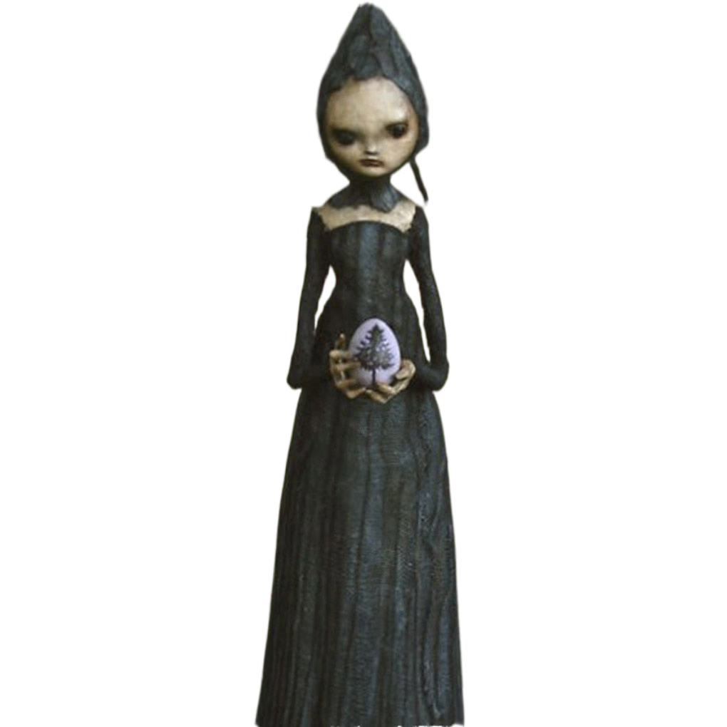 Halloween Witch Figurine Estatua Resina Esculturas espeluznantes Decoración del jardín para el patio casero Césped del jardín Decoración del jardín