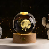 6cm 3D Crystal ball Crystal Planet Night Light Laser Engraved Solar System Globe Astronomy Birthday Gift Home Desktop Decoration acacuss