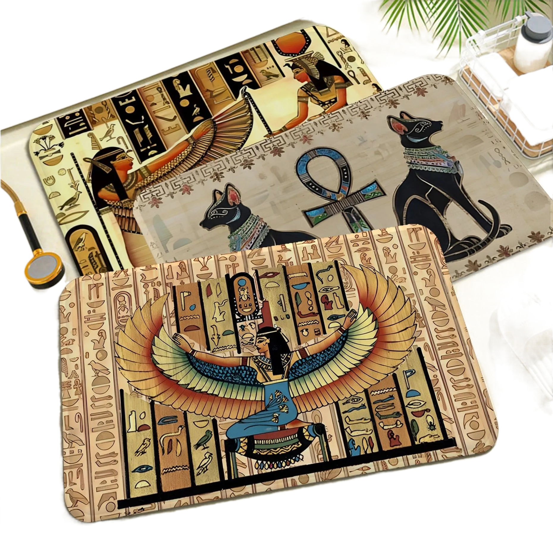 Ancient Egypt Egyptian Door Mat Nordic Style Bedroom Living Room Doormat Home Balcony Anti-Slip Alfombra acacuss