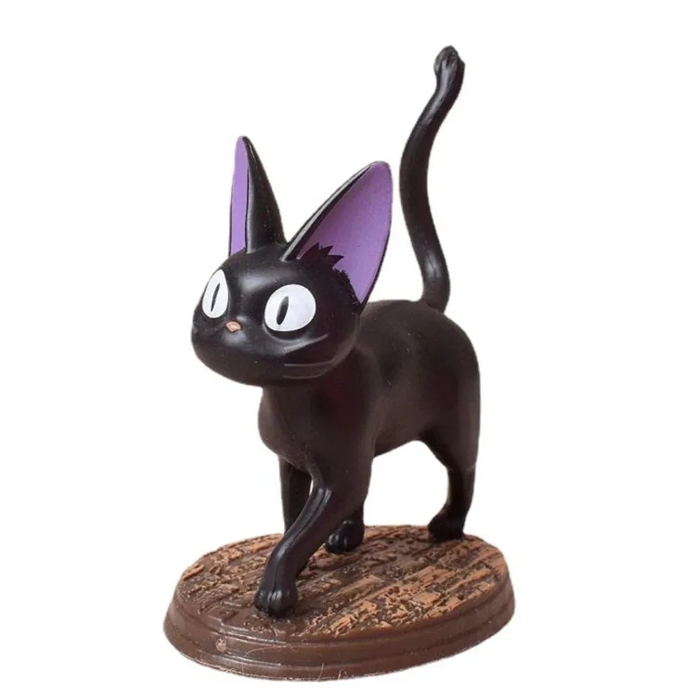 6pcs/set Cartoon Black Cat Jiji Gigi Figure PVC Action Toy Doll Model Set Black Cat Hayao Miyazaki Figure Toy kids birthday gift acacuss