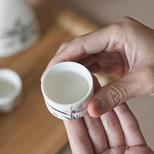 7Pcs Ceramics Japanese Sake Pot Cups Set Home Kitchen Flagon Liquor Cup Drinkware Spirits Hip Flasks Sake White Wine Pot Gifts acacuss