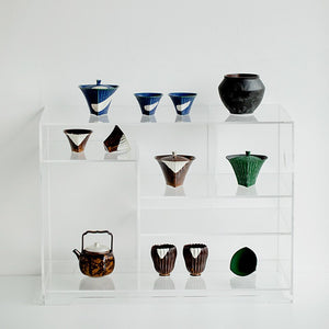 80ml Retro Snow Point Pine Green Ceramic Tea Tureen Creative Stripe Ercai Tea Bowl With Cover Tea Maker Gaiwan Kung Fu Tea Set acacuss