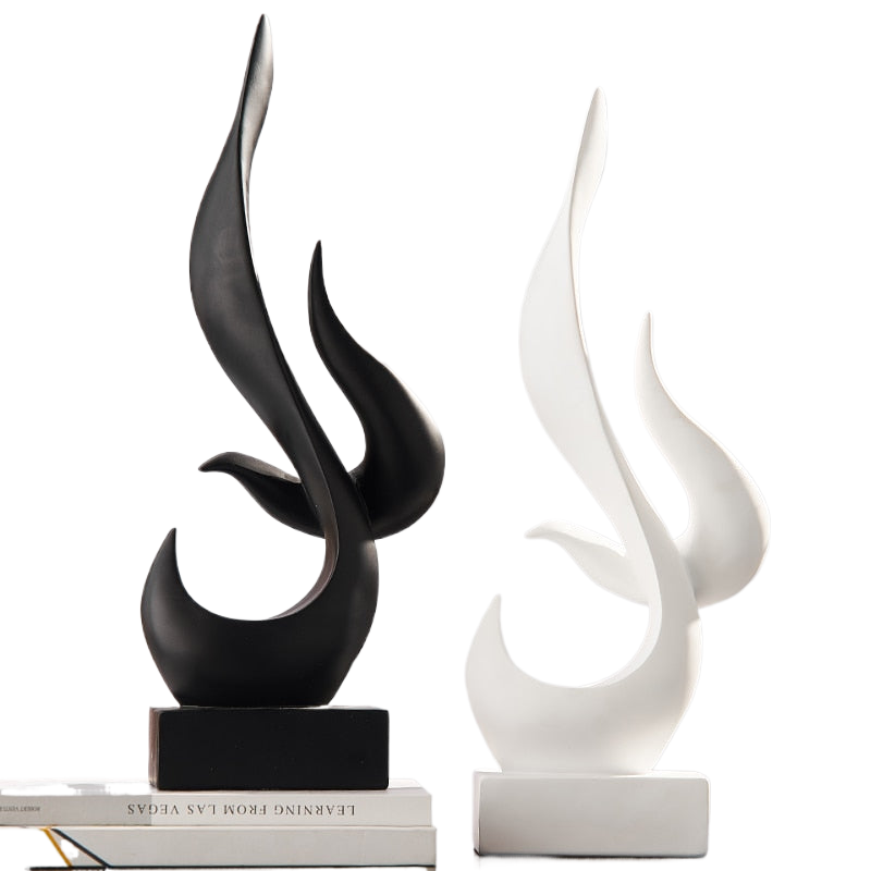 Creative Nordic Modern Abstract Art Statue Ornaments Home Figurines Living Room Office Desktop  Sculpture Garden Decoration acacuss