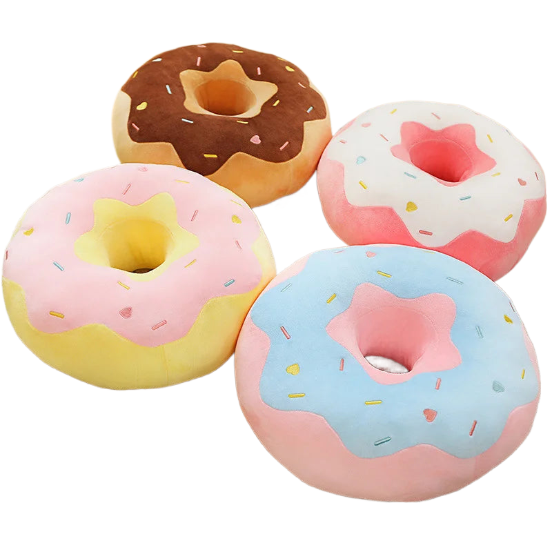 Cute Donut Shaped Seat Cushion for Kids Playground and Nursery Sweet Donut Pillow Cushion for Home Decor and Gift acacuss