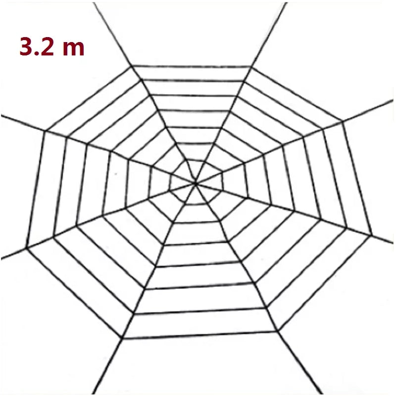 90/150/200cm Black Scary Giant Spider Huge Spiders Web Halloween Decoration Props Haunted House Holiday Outdoor Giant Decoration acacuss
