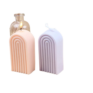 14cm Rainbow Arch Silicone Mold DIY Candle Mold Geometry Candle Making Epoxy Resin Soap Gypsum Chocolate Mould Craft Home Decor acacuss