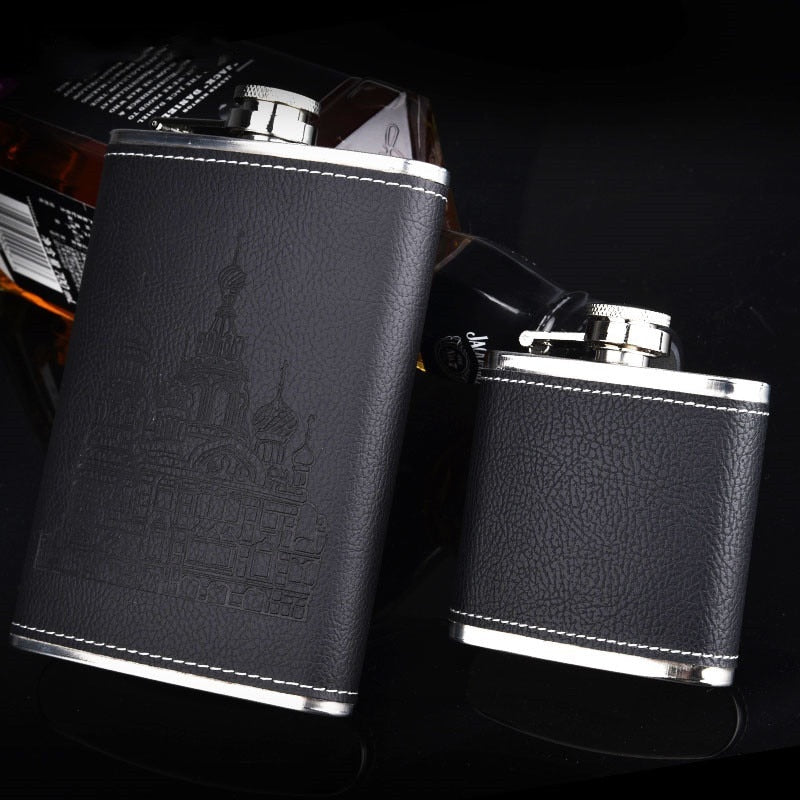 9oz High Quality Stainless Steel 304 Hip Flask Set Whiskey Wine Flagon Alcohol Drink Bottle Travel Drinkware For Gifts acacuss