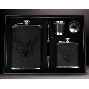 9oz High Quality Stainless Steel 304 Hip Flask Set Whiskey Wine Flagon Alcohol Drink Bottle Travel Drinkware For Gifts acacuss