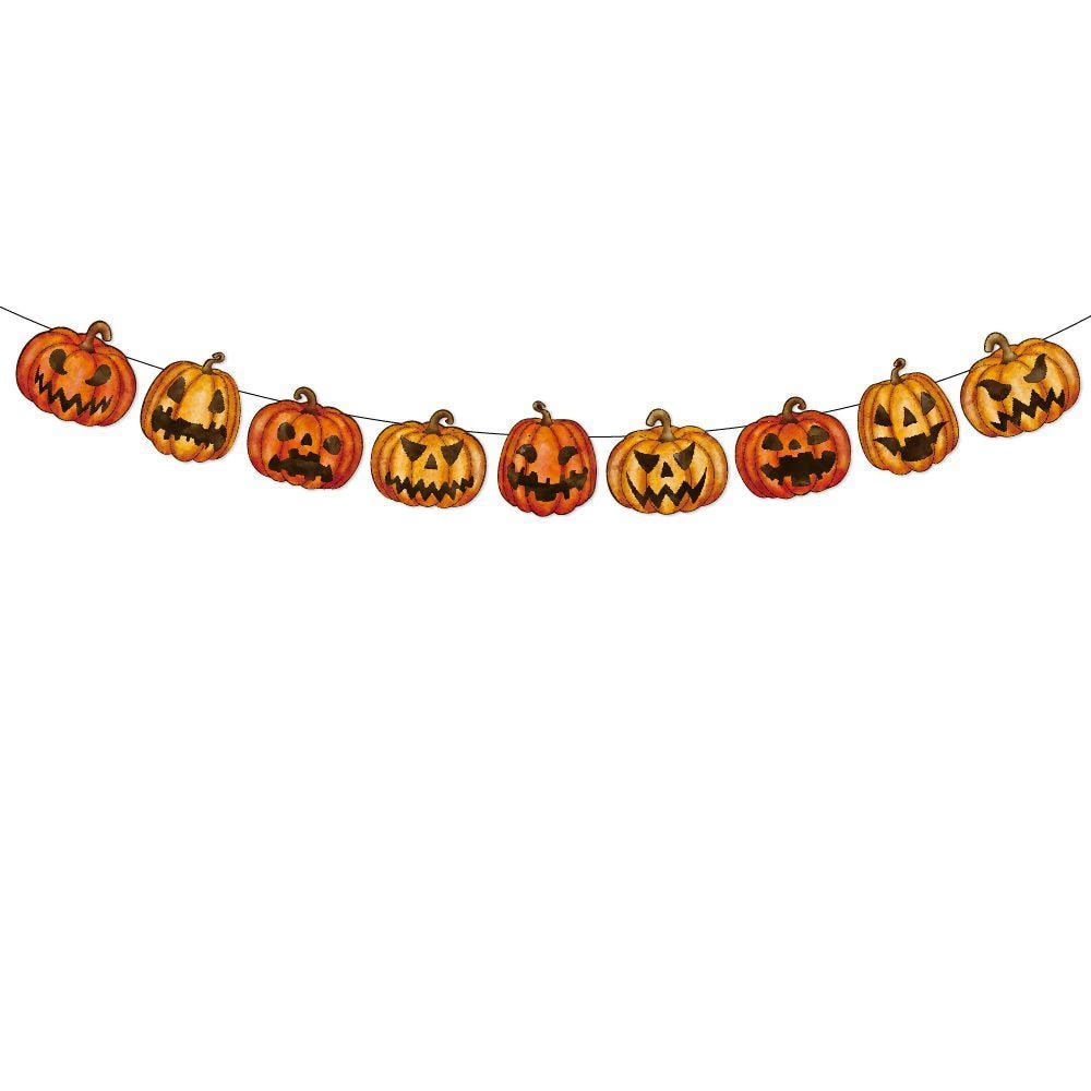 9pcs Halloween Party Decors Pumpkin Hanging Pendants Happy Halloween Ghost Festival Party Decoration for Home 2023 Pumpkin Decor acacuss