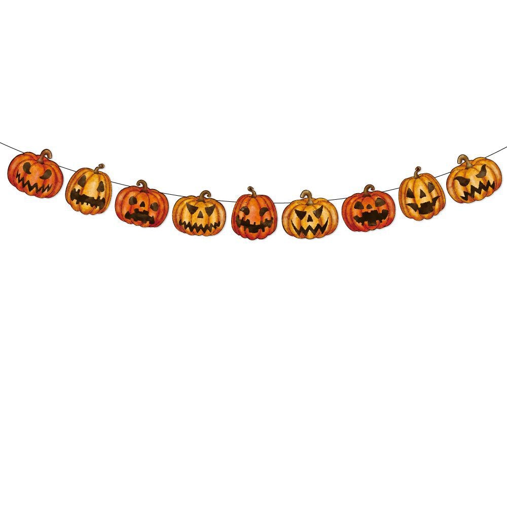 9pcs Halloween Party Decors Pumpkin Hanging Pendants Happy Halloween Ghost Festival Party Decoration for Home 2023 Pumpkin Decor acacuss