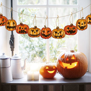 9pcs Halloween Party Decors Pumpkin Hanging Pendants Happy Halloween Ghost Festival Party Decoration for Home 2023 Pumpkin Decor acacuss
