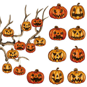 9pcs Halloween Party Decors Pumpkin Hanging Pendants Happy Halloween Ghost Festival Party Decoration for Home 2023 Pumpkin Decor acacuss