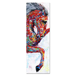 AHPAINTING Canvas Painting Wall Art Poster Animal Print The Running Horse Picture Living Room Home Decor No Frame acacuss