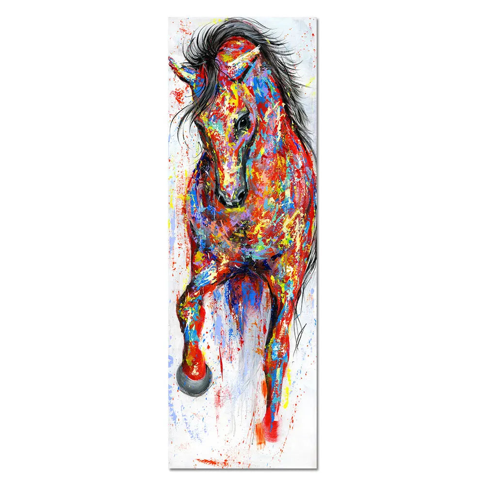 AHPAINTING Canvas Painting Wall Art Poster Animal Print The Running Horse Picture Living Room Home Decor No Frame acacuss